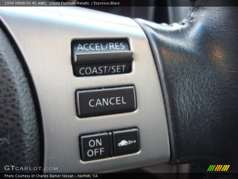 Liquid Platinum Metallic / Espresso/Black 2006 Infiniti FX 45 AWD