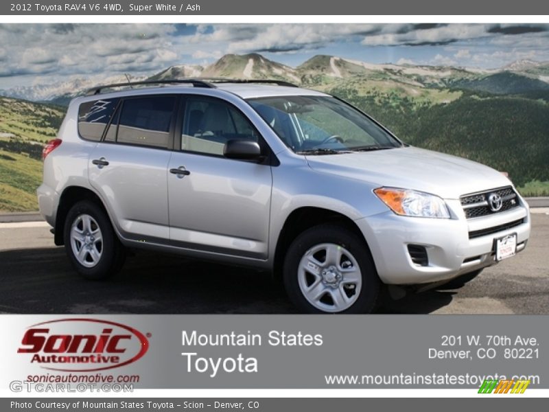 Super White / Ash 2012 Toyota RAV4 V6 4WD