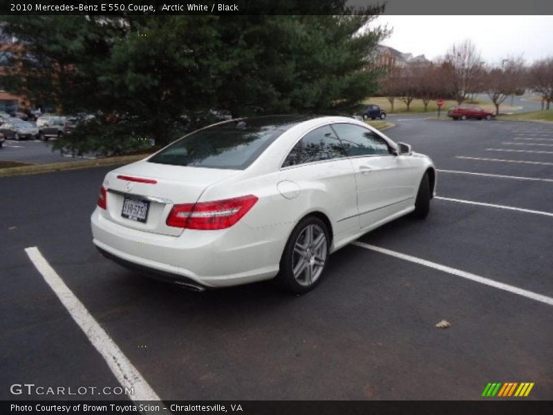 Arctic White / Black 2010 Mercedes-Benz E 550 Coupe