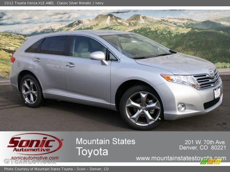 Classic Silver Metallic / Ivory 2012 Toyota Venza XLE AWD