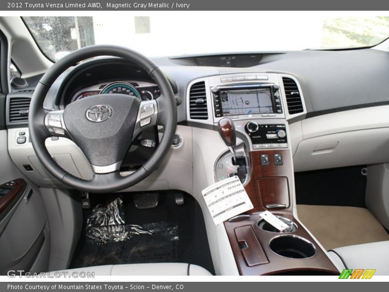 Magnetic Gray Metallic / Ivory 2012 Toyota Venza Limited AWD
