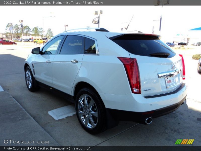 Platinum Ice Tricoat / Shale/Ebony 2012 Cadillac SRX Performance