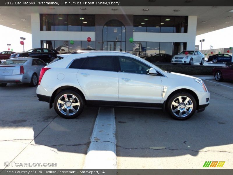 Platinum Ice Tricoat / Shale/Ebony 2012 Cadillac SRX Performance