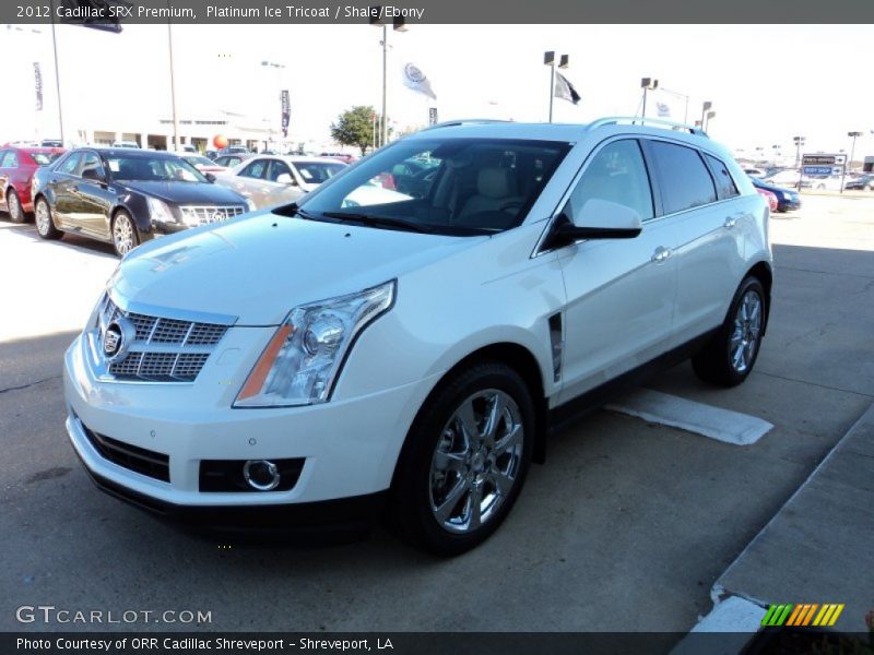 Platinum Ice Tricoat / Shale/Ebony 2012 Cadillac SRX Premium
