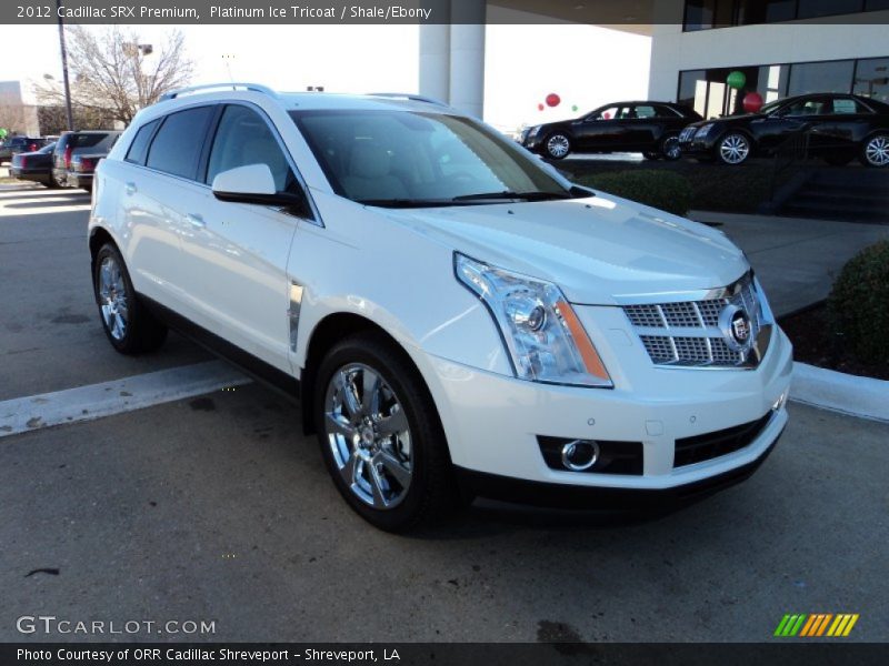 Platinum Ice Tricoat / Shale/Ebony 2012 Cadillac SRX Premium