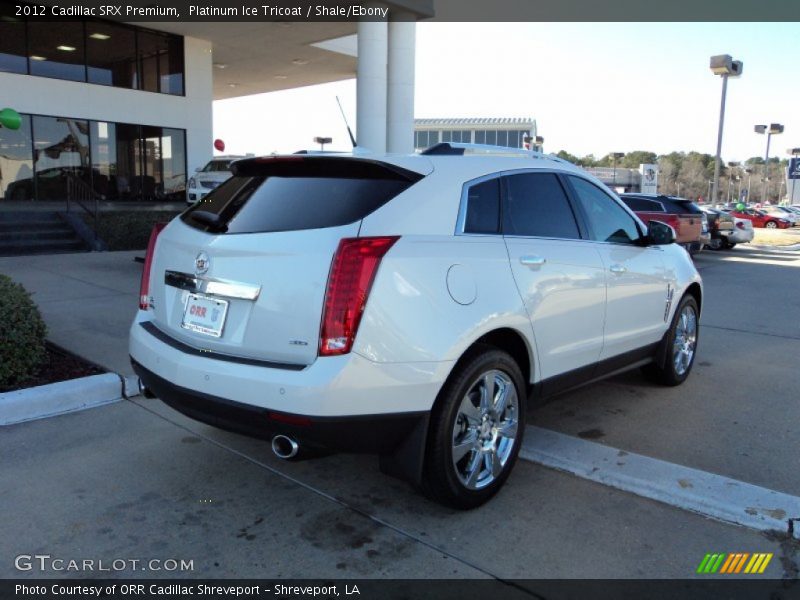 Platinum Ice Tricoat / Shale/Ebony 2012 Cadillac SRX Premium