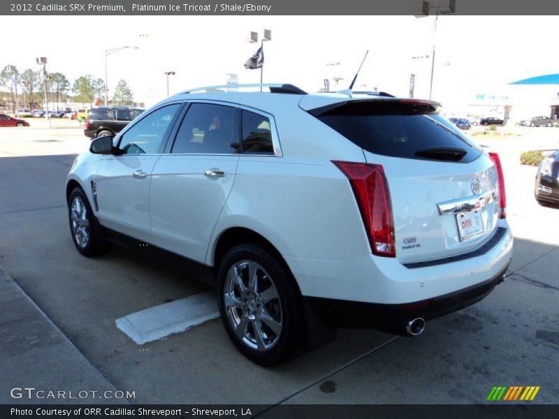 Platinum Ice Tricoat / Shale/Ebony 2012 Cadillac SRX Premium