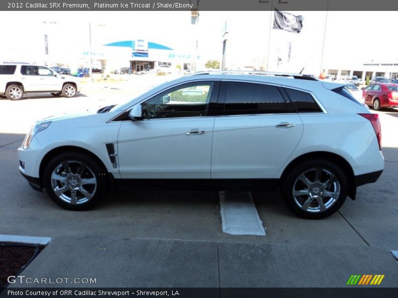 Platinum Ice Tricoat / Shale/Ebony 2012 Cadillac SRX Premium