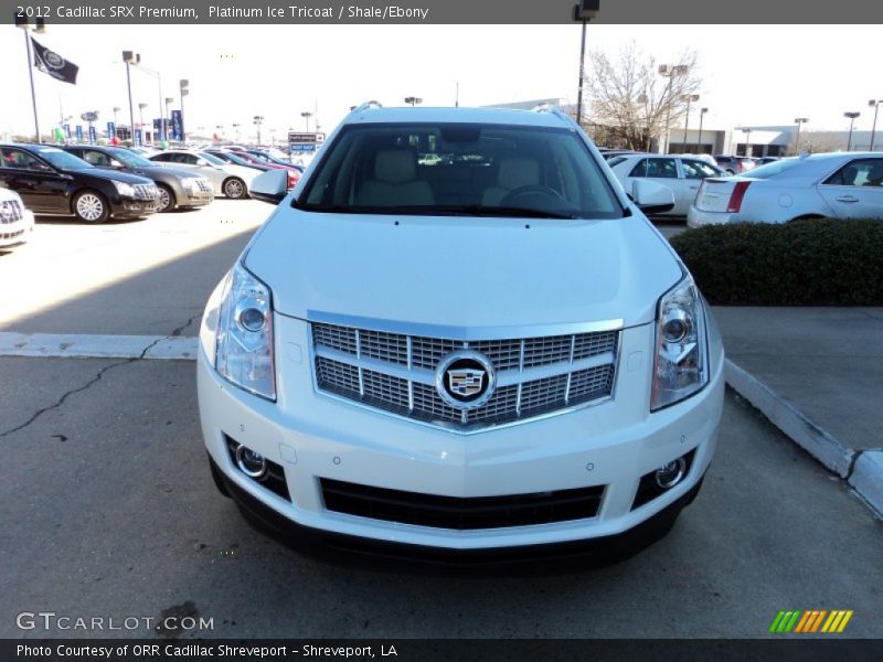 Platinum Ice Tricoat / Shale/Ebony 2012 Cadillac SRX Premium