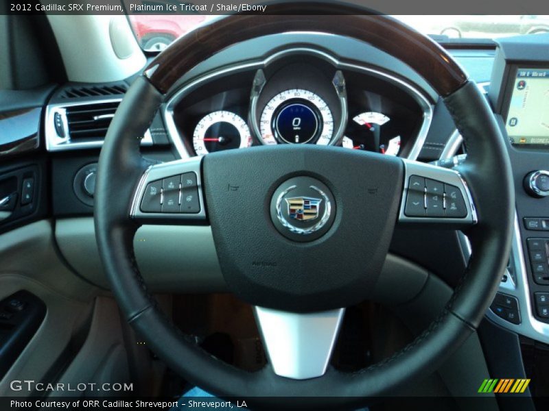 Platinum Ice Tricoat / Shale/Ebony 2012 Cadillac SRX Premium