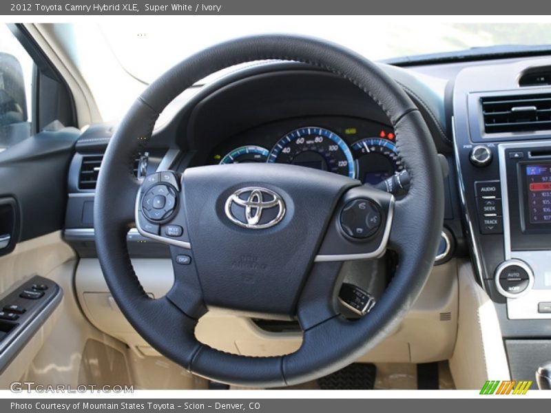 Super White / Ivory 2012 Toyota Camry Hybrid XLE