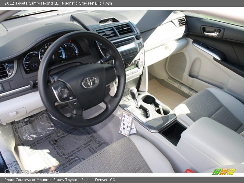 Magnetic Gray Metallic / Ash 2012 Toyota Camry Hybrid LE