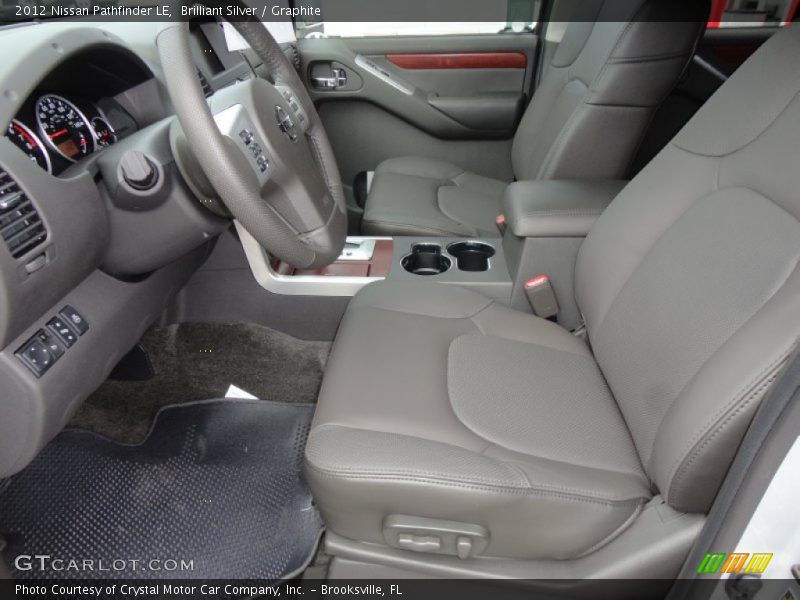 Brilliant Silver / Graphite 2012 Nissan Pathfinder LE