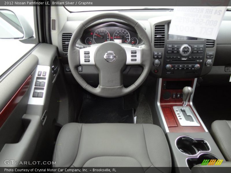 Brilliant Silver / Graphite 2012 Nissan Pathfinder LE