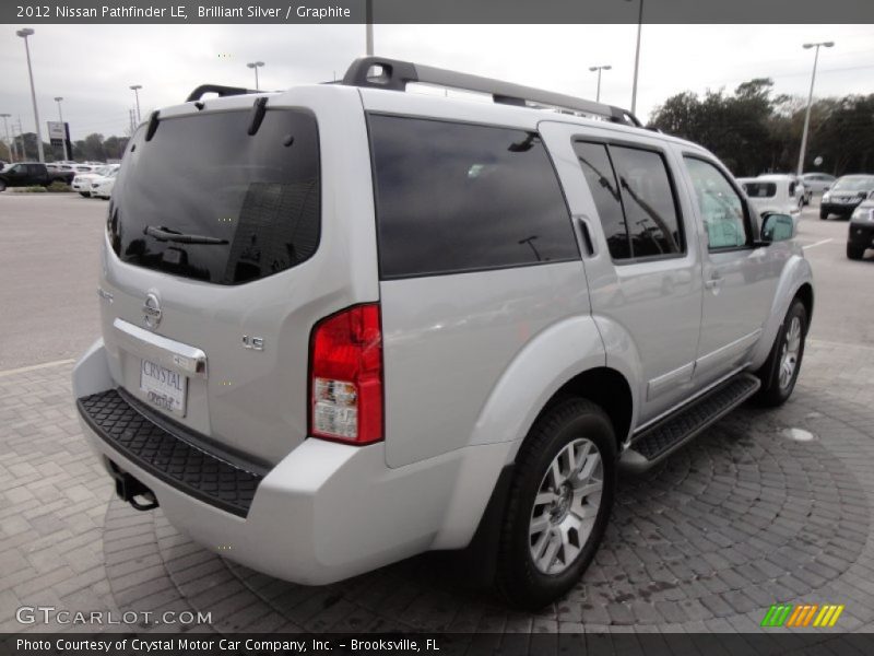 Brilliant Silver / Graphite 2012 Nissan Pathfinder LE
