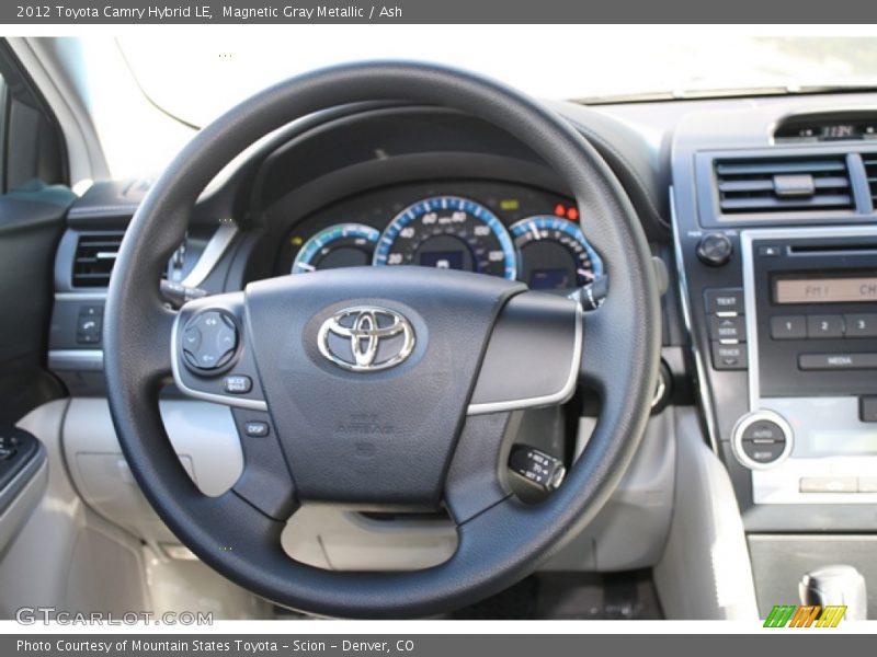 Magnetic Gray Metallic / Ash 2012 Toyota Camry Hybrid LE