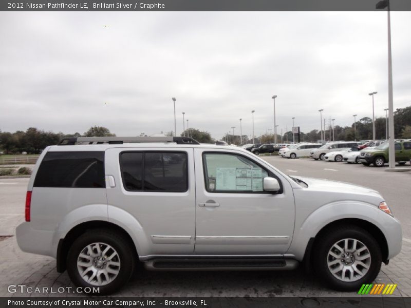 Brilliant Silver / Graphite 2012 Nissan Pathfinder LE