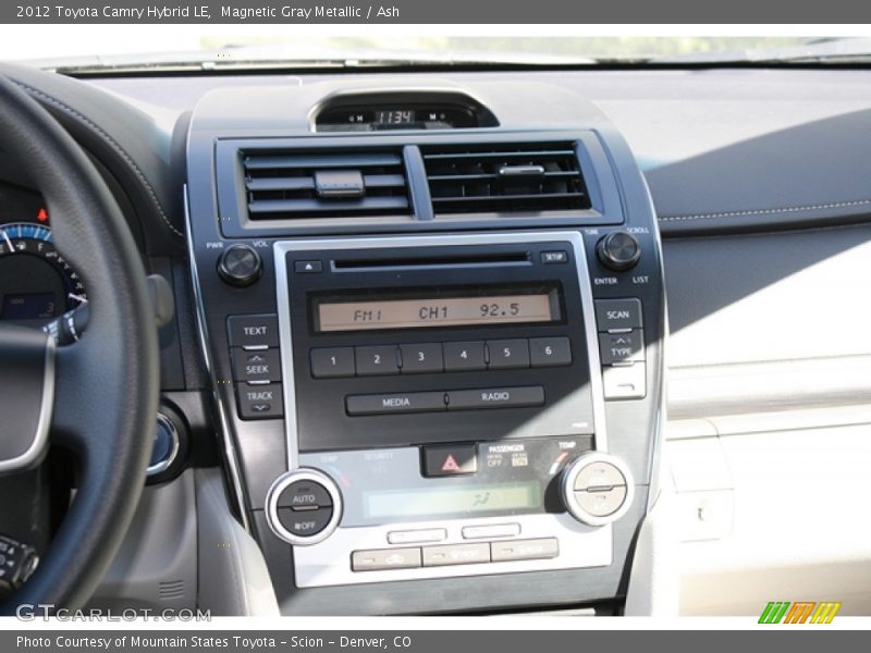 Magnetic Gray Metallic / Ash 2012 Toyota Camry Hybrid LE