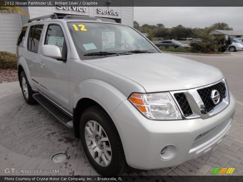 Brilliant Silver / Graphite 2012 Nissan Pathfinder LE