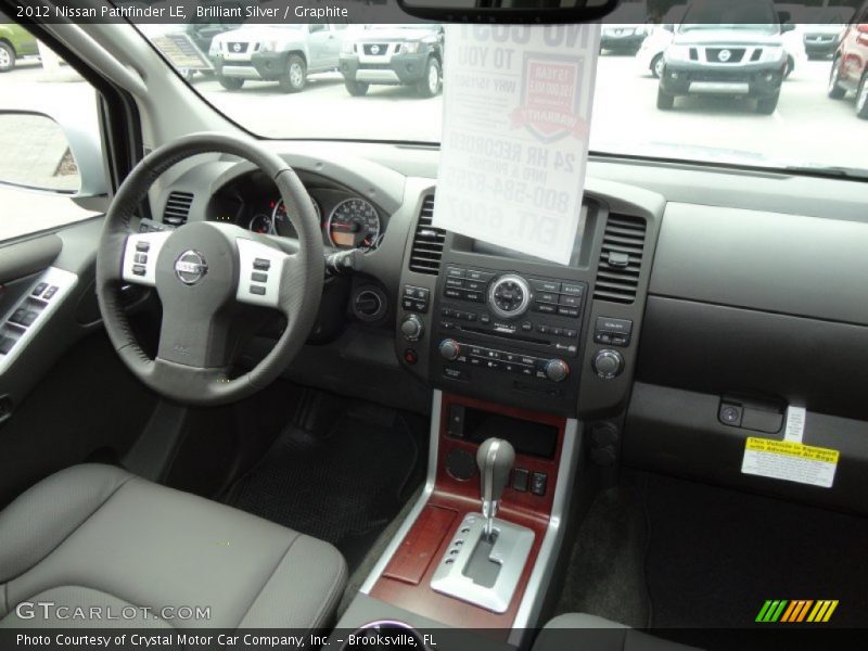 Brilliant Silver / Graphite 2012 Nissan Pathfinder LE