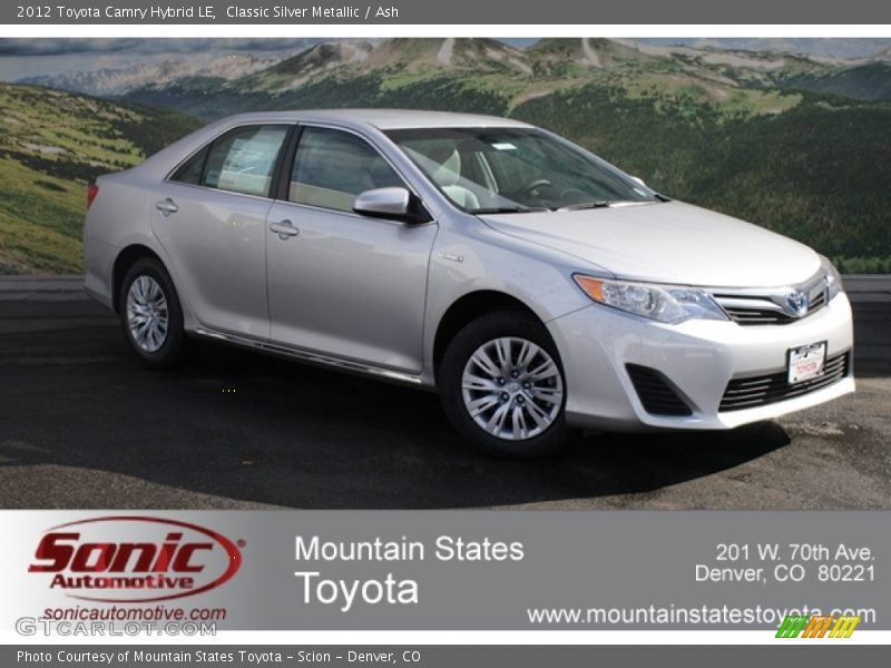 Classic Silver Metallic / Ash 2012 Toyota Camry Hybrid LE