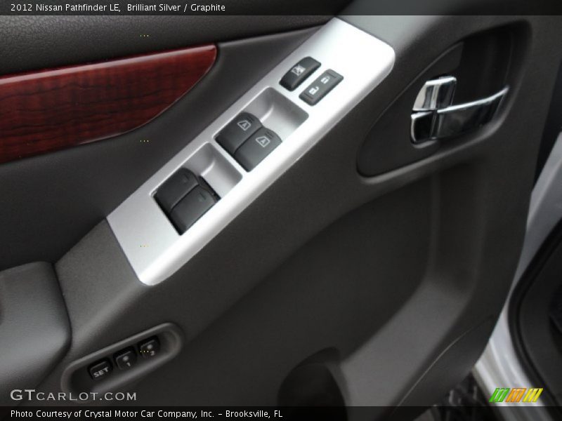 Brilliant Silver / Graphite 2012 Nissan Pathfinder LE