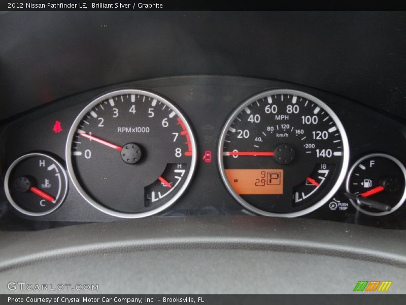 Brilliant Silver / Graphite 2012 Nissan Pathfinder LE