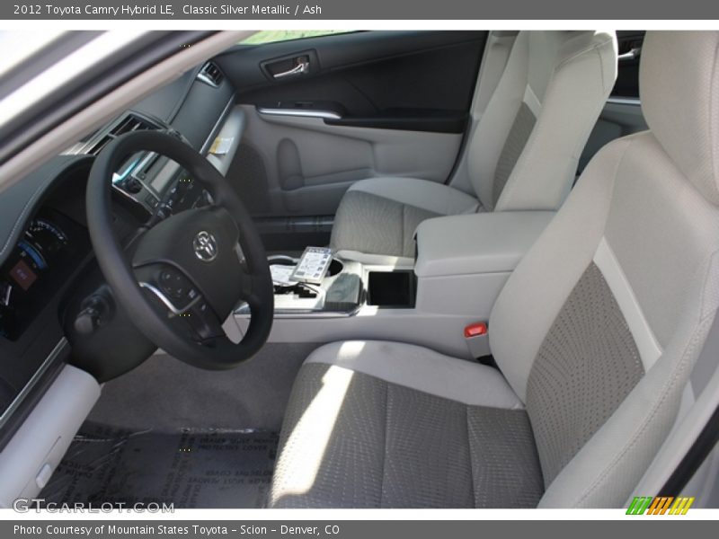 Classic Silver Metallic / Ash 2012 Toyota Camry Hybrid LE
