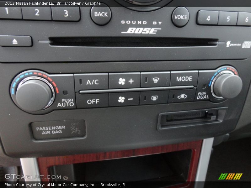 Brilliant Silver / Graphite 2012 Nissan Pathfinder LE