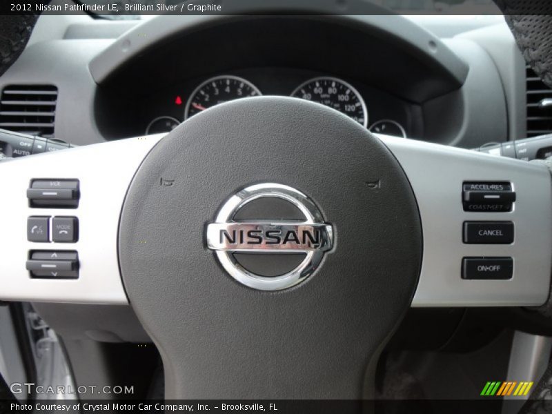 Brilliant Silver / Graphite 2012 Nissan Pathfinder LE
