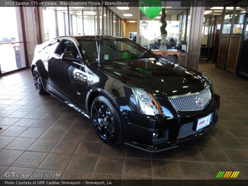 Black Diamond Tricoat / Ebony/Ebony 2012 Cadillac CTS -V Coupe