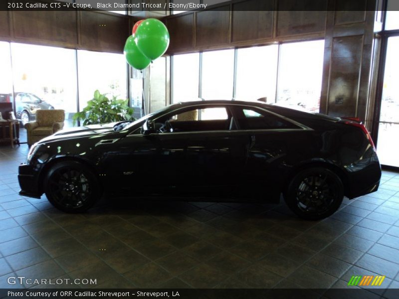 Black Diamond Tricoat / Ebony/Ebony 2012 Cadillac CTS -V Coupe