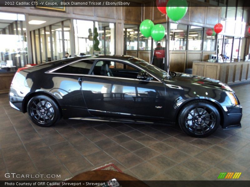Black Diamond Tricoat / Ebony/Ebony 2012 Cadillac CTS -V Coupe