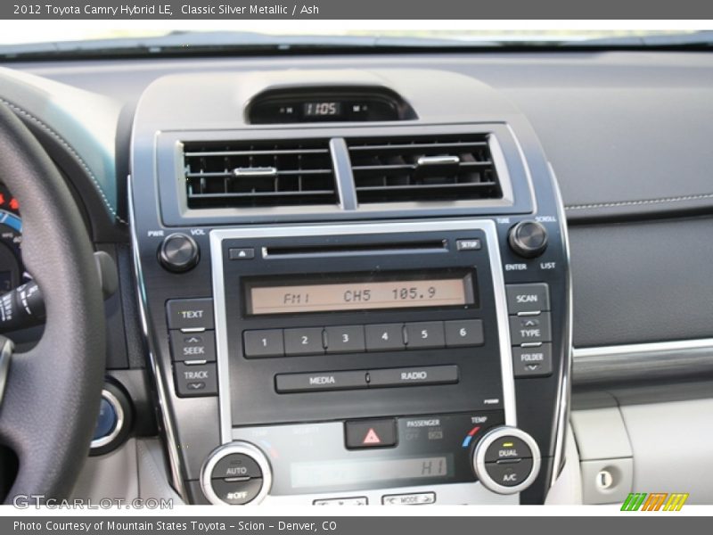 Classic Silver Metallic / Ash 2012 Toyota Camry Hybrid LE