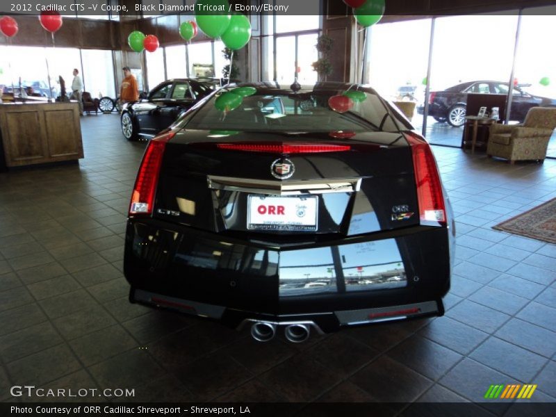 Black Diamond Tricoat / Ebony/Ebony 2012 Cadillac CTS -V Coupe