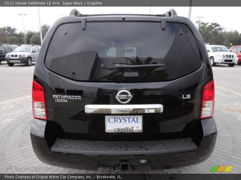 Super Black / Graphite 2012 Nissan Pathfinder LE 4x4