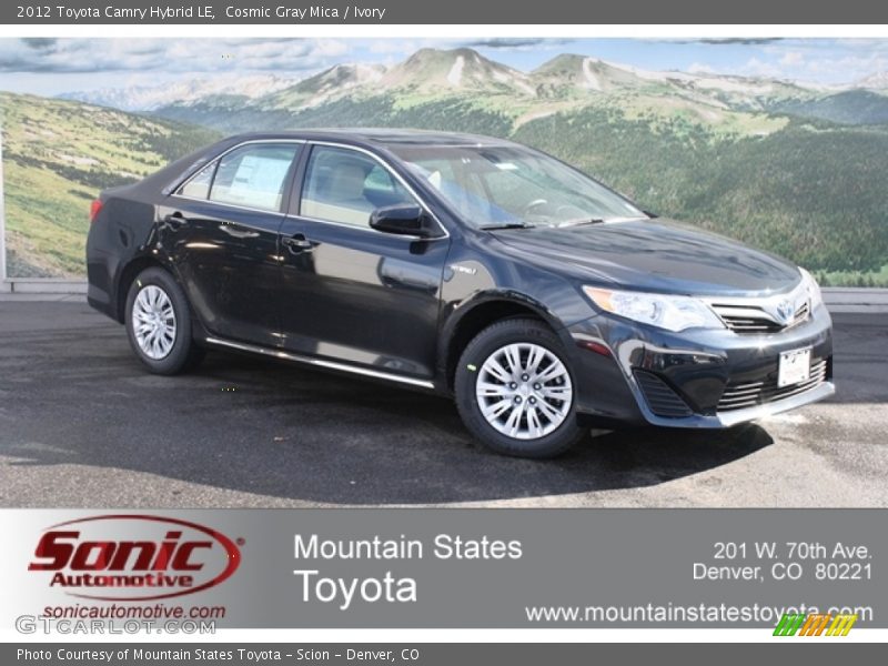 Cosmic Gray Mica / Ivory 2012 Toyota Camry Hybrid LE