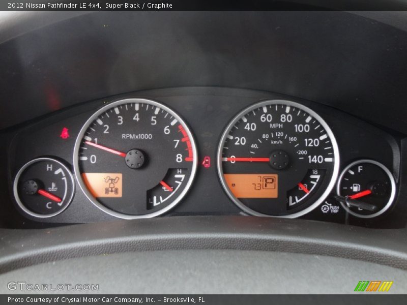 Super Black / Graphite 2012 Nissan Pathfinder LE 4x4