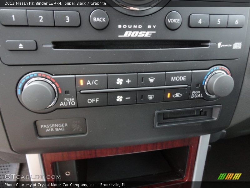 Super Black / Graphite 2012 Nissan Pathfinder LE 4x4