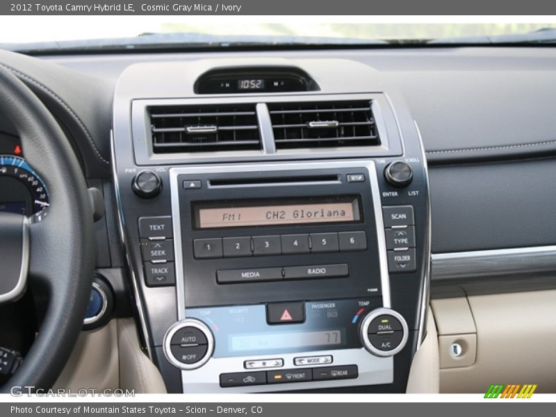 Cosmic Gray Mica / Ivory 2012 Toyota Camry Hybrid LE