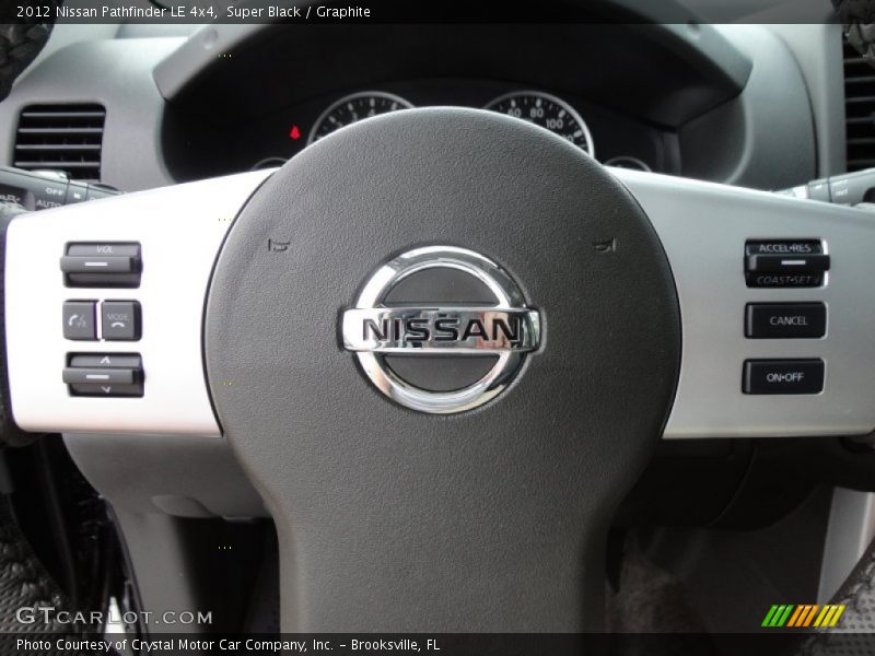 Super Black / Graphite 2012 Nissan Pathfinder LE 4x4