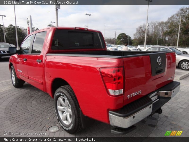Red Alert / Charcoal 2012 Nissan Titan SV Crew Cab