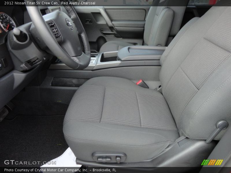 Red Alert / Charcoal 2012 Nissan Titan SV Crew Cab