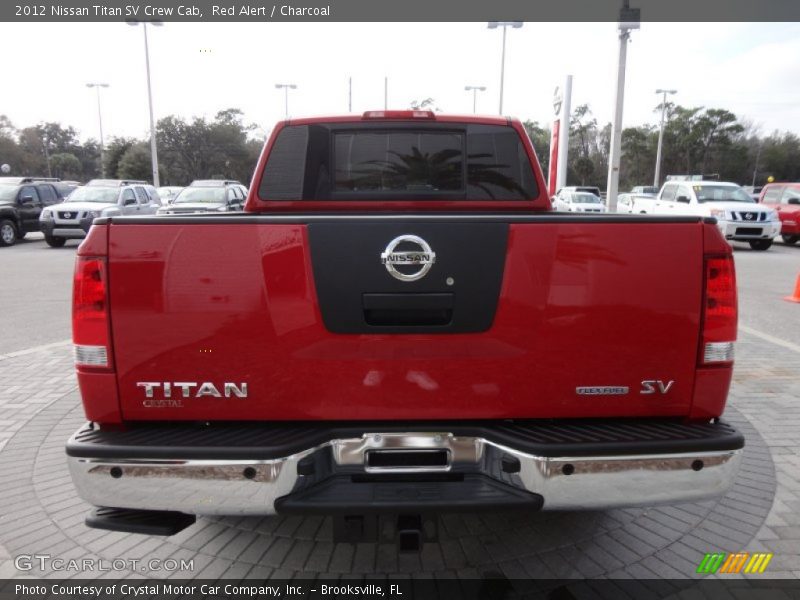 Red Alert / Charcoal 2012 Nissan Titan SV Crew Cab