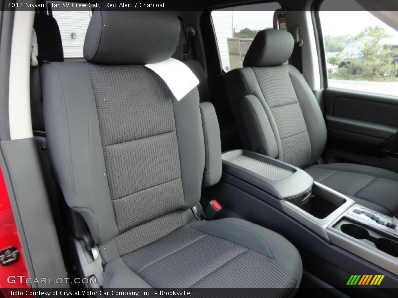 Red Alert / Charcoal 2012 Nissan Titan SV Crew Cab