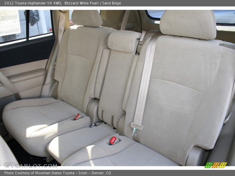 Blizzard White Pearl / Sand Beige 2012 Toyota Highlander V6 4WD