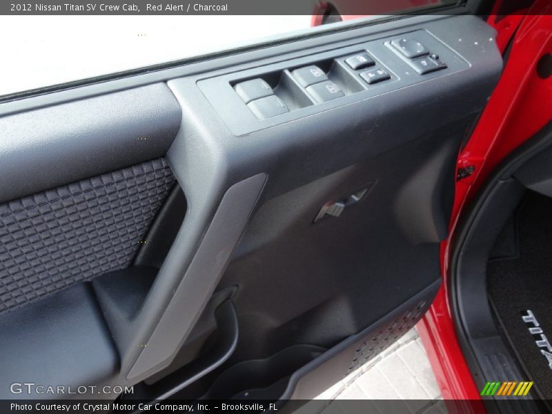 Red Alert / Charcoal 2012 Nissan Titan SV Crew Cab