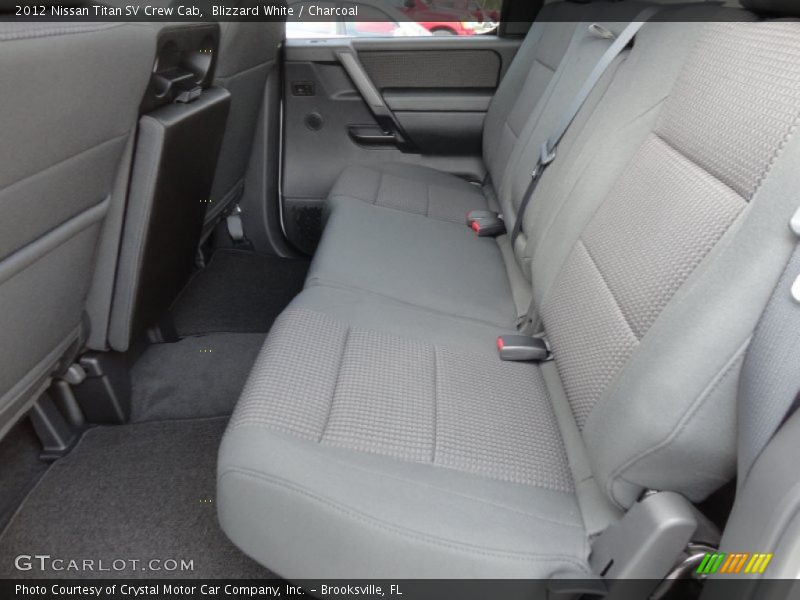 Blizzard White / Charcoal 2012 Nissan Titan SV Crew Cab