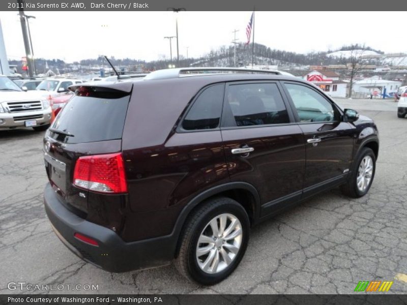 Dark Cherry / Black 2011 Kia Sorento EX AWD