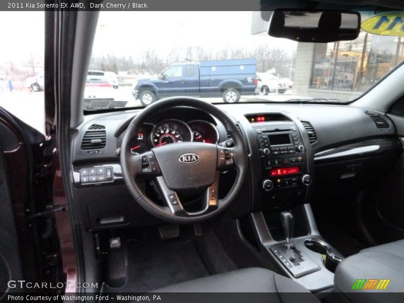 Dark Cherry / Black 2011 Kia Sorento EX AWD